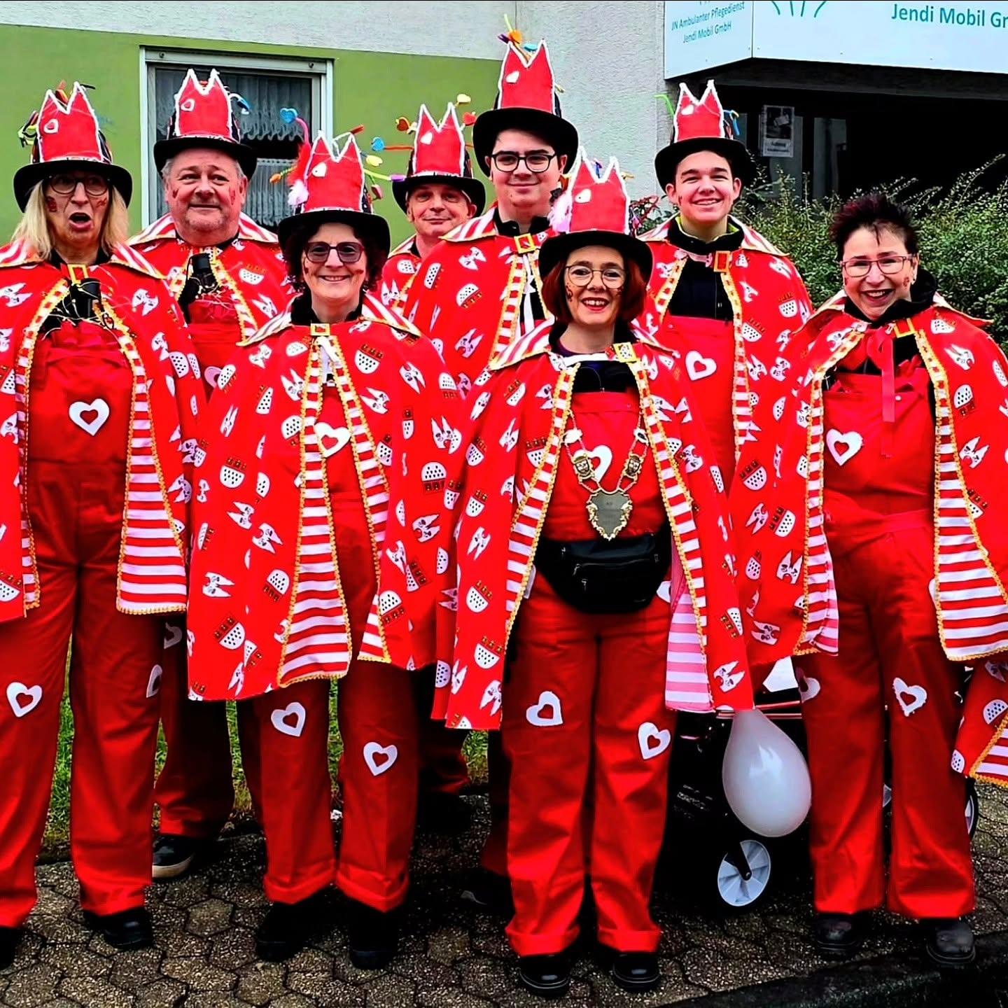 Die Gruppe des KSV im Rosenmontagszug