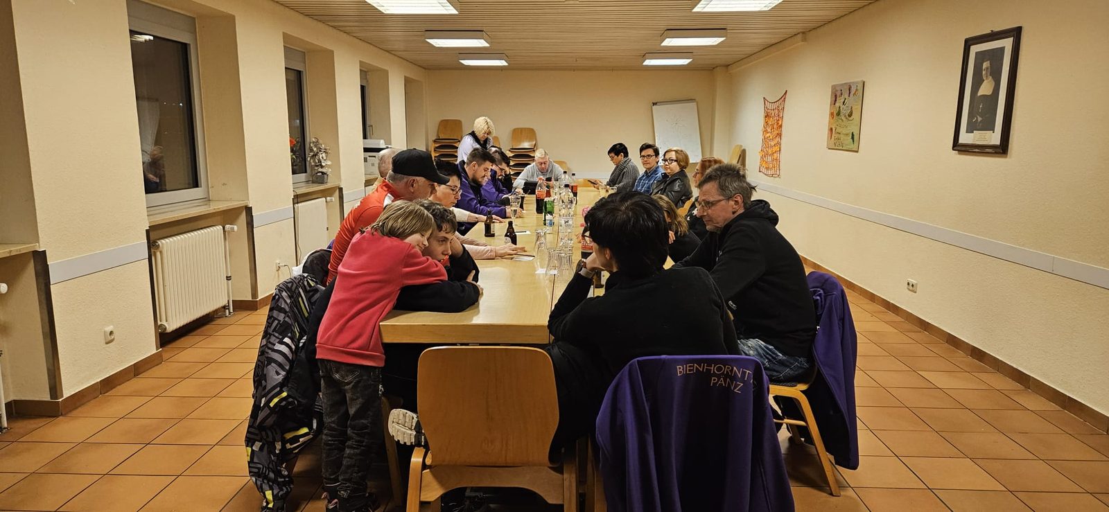 Gemeinsames Essen zur Karnevalsbeerdigung am Aschermittwoch